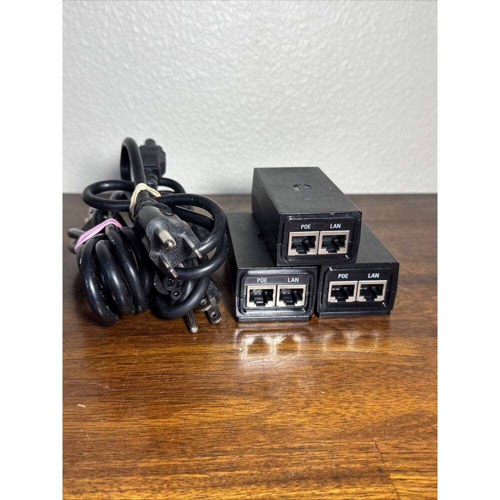 Lot of 3 Ubiquiti Networks GP-A240-050 PoE Adapters 24V .5A
